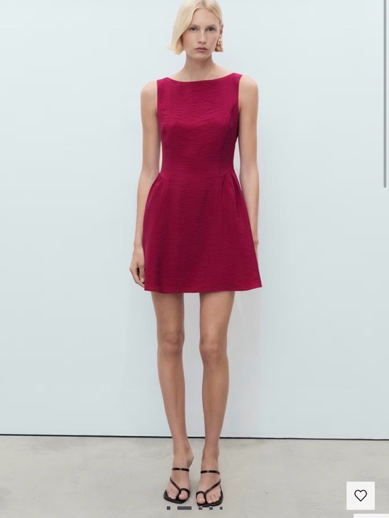 Mango Dresses & Skirts - MANGO Red SHORT FLARED DRESS sz 6 NWT